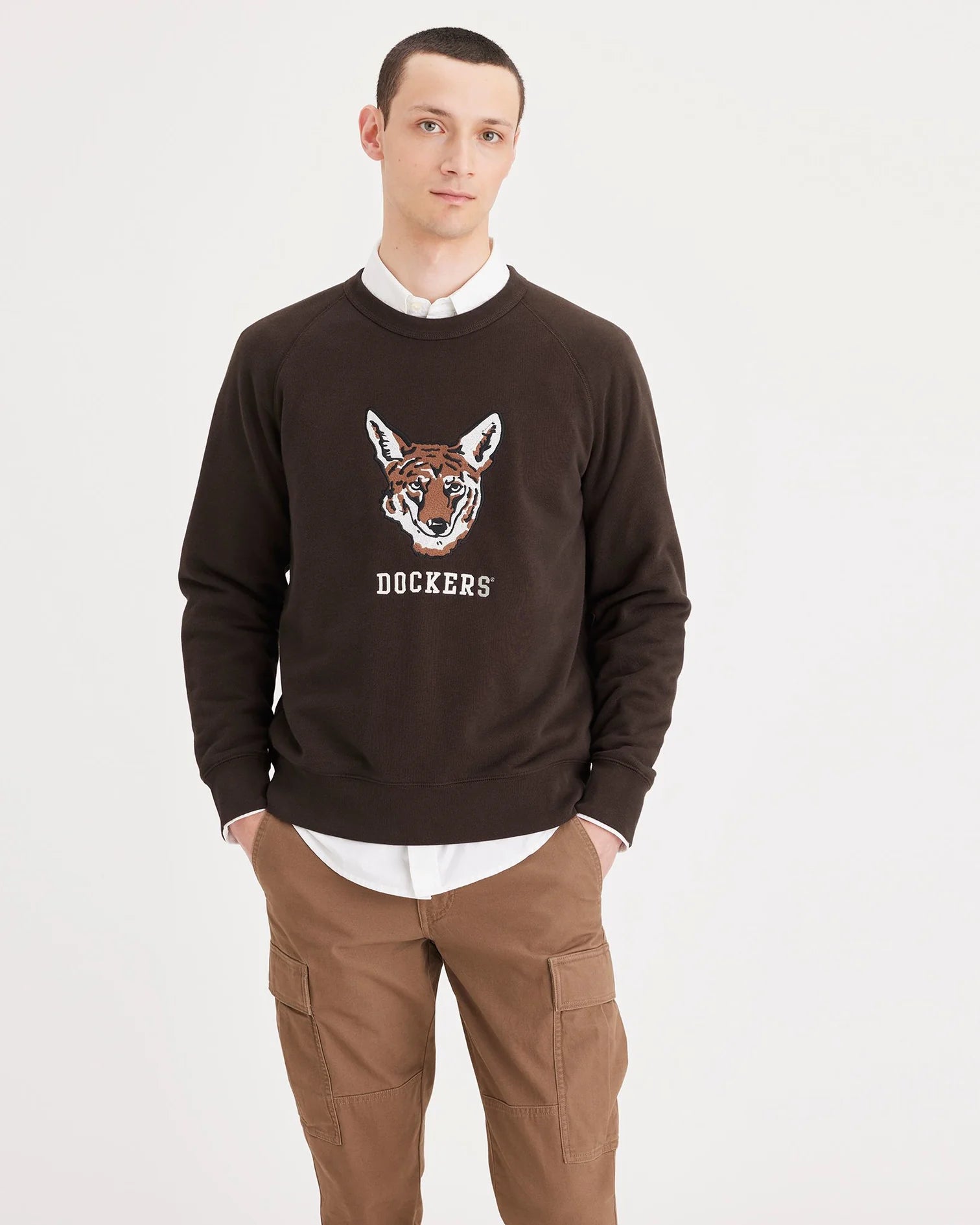 Sudadera Dockers® Regular Fit Coffee Brown