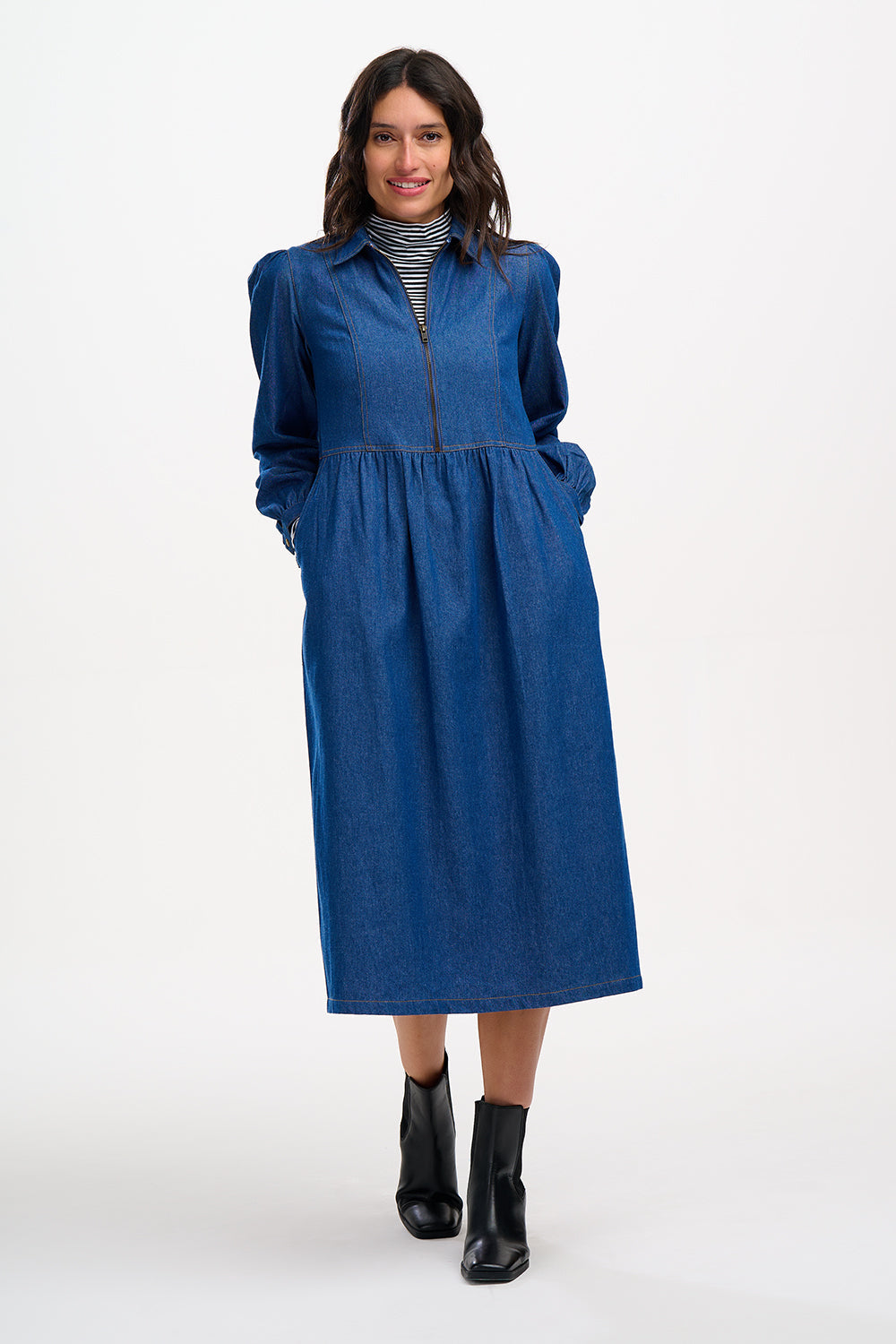 Vestido SUGARHILL Kirsty Mid Blue Denim