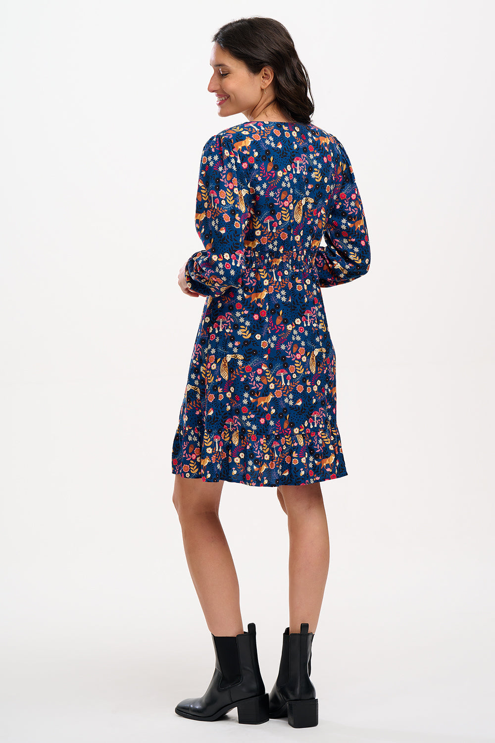 Vestido SUGARHILL Bibi Navy Midnight Woodland