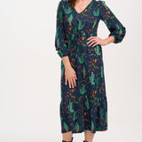 SUGARHILL Roxanne Dress Navy Night Desert