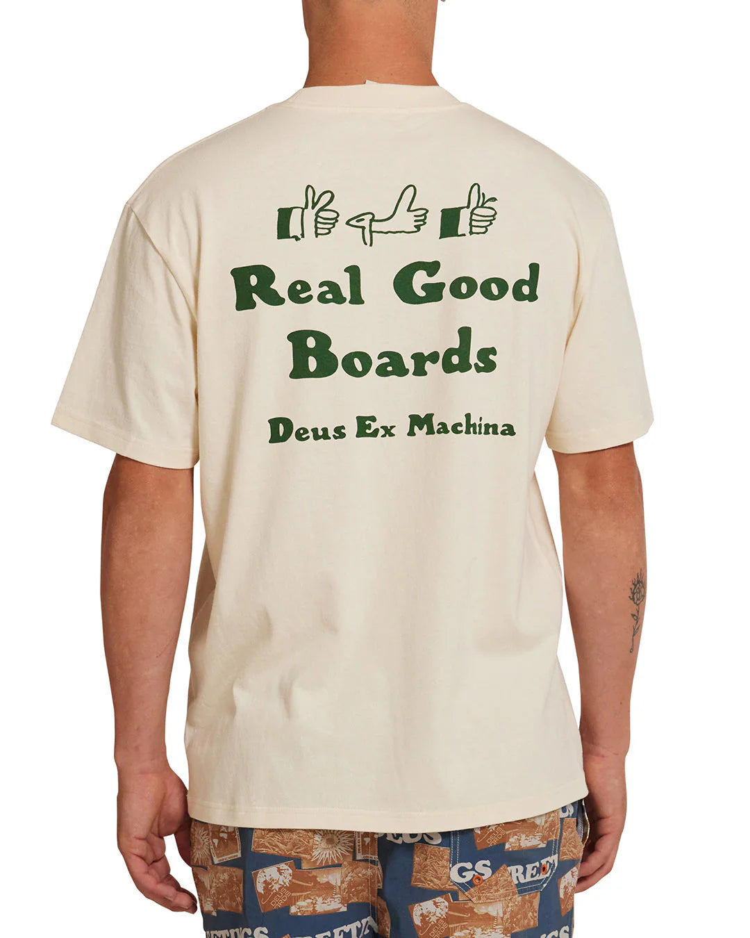 Camiseta DEUS EX MACHINA Real Good Dirty White