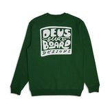 Sudadera DEUS EX MACHINA Nice To See You Crew Hillside Green