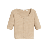 Blusa Levi's® Dry Goods Waffle Button-Up - ECRU