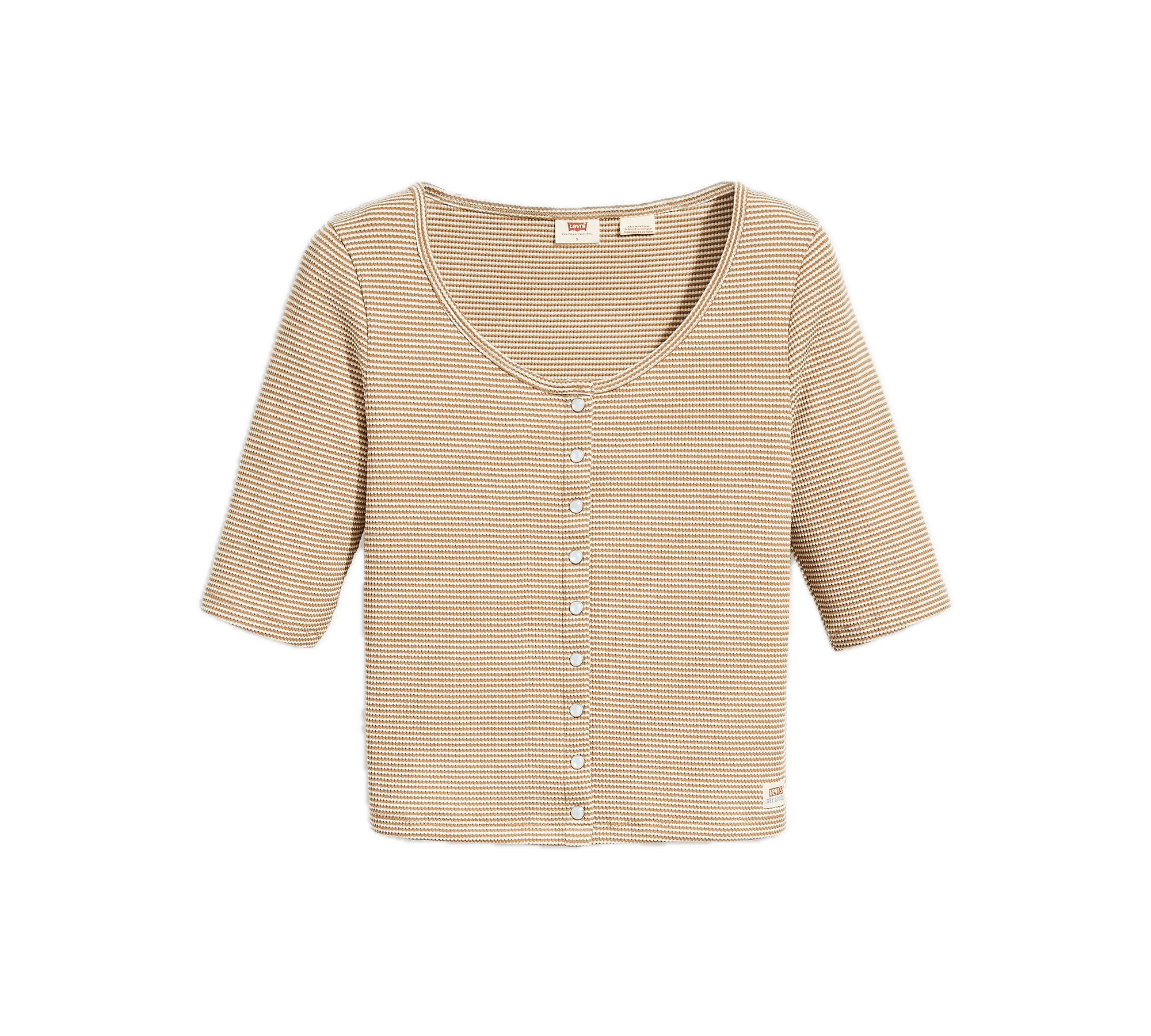 Blusa Levi's® Dry Goods Waffle Button-Up - ECRU