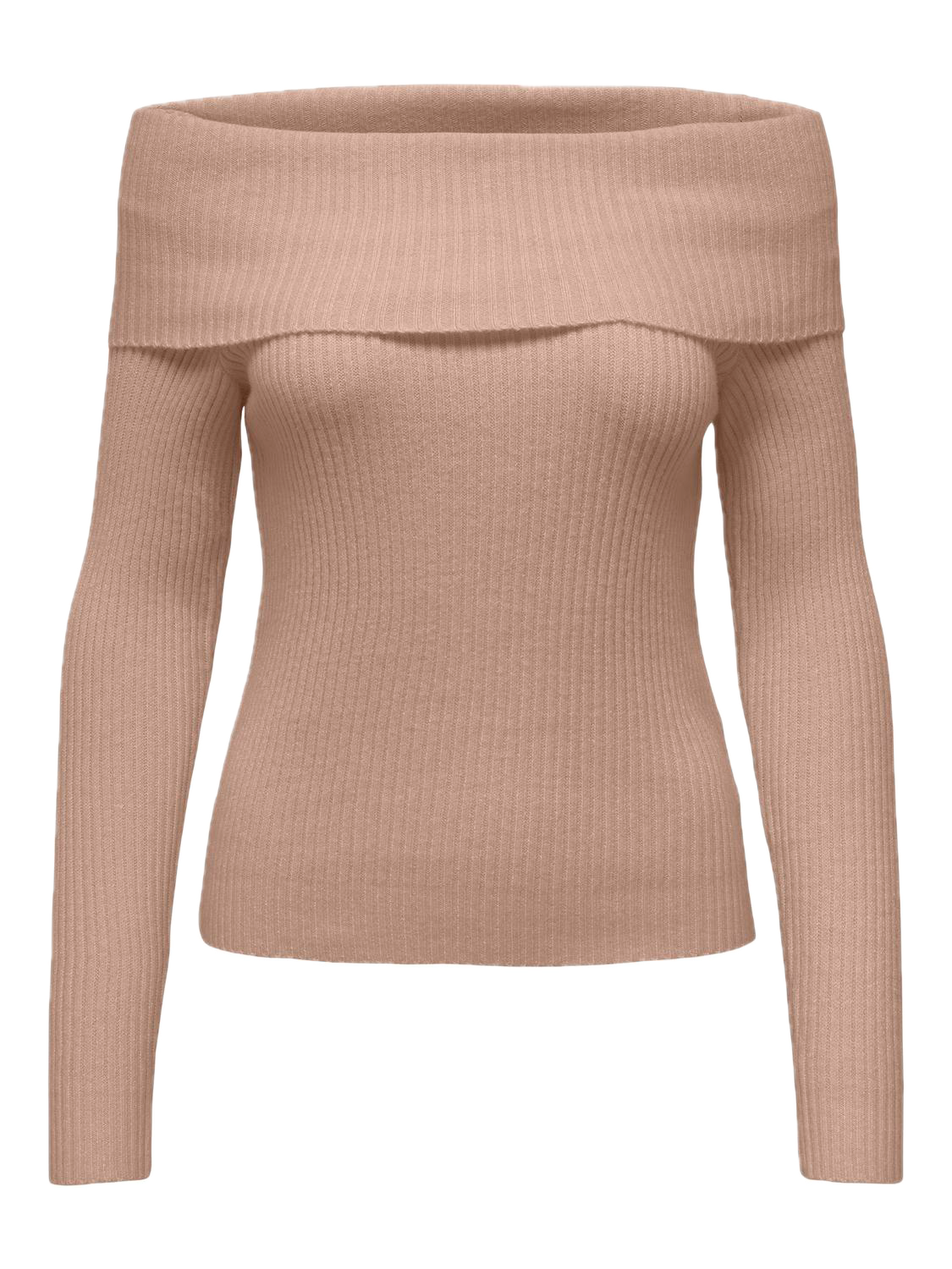 ONLY Katia Off Shoulder Warm Taupe Sweater