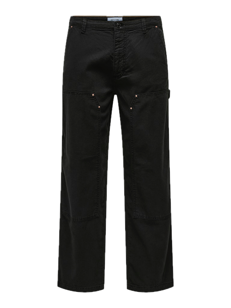 Pantalones Only&Sons Fade Carpenter Loose Black