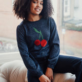 SUGARHILL Tiff Navy Cherry Good Sweatshirt