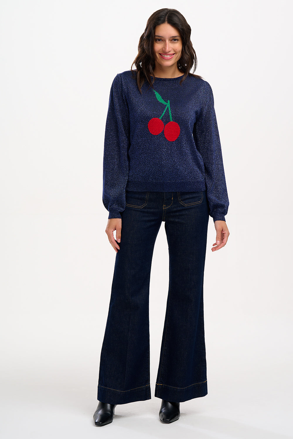 SUGARHILL Tiff Navy Cherry Good Sweatshirt