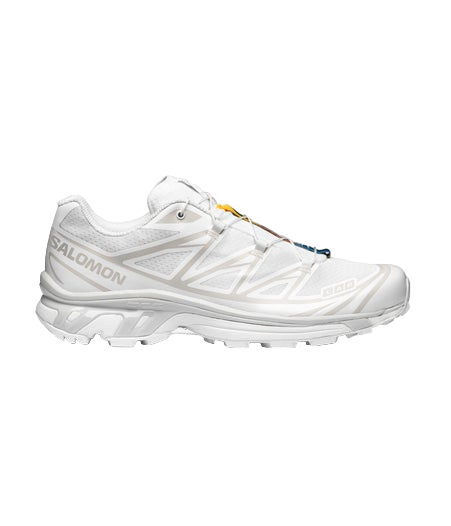 SALOMON XT-6 White Lunar Rock Sneakers