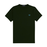 Camiseta Fred Perry Ringer M3519 Verde Noche