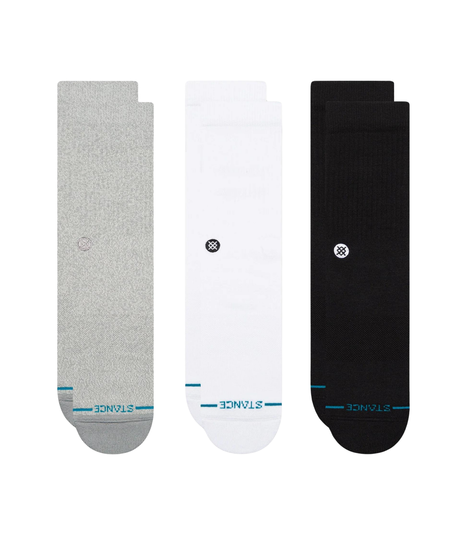 Pack of 3 STANCE Icon Crew Multi Socks 