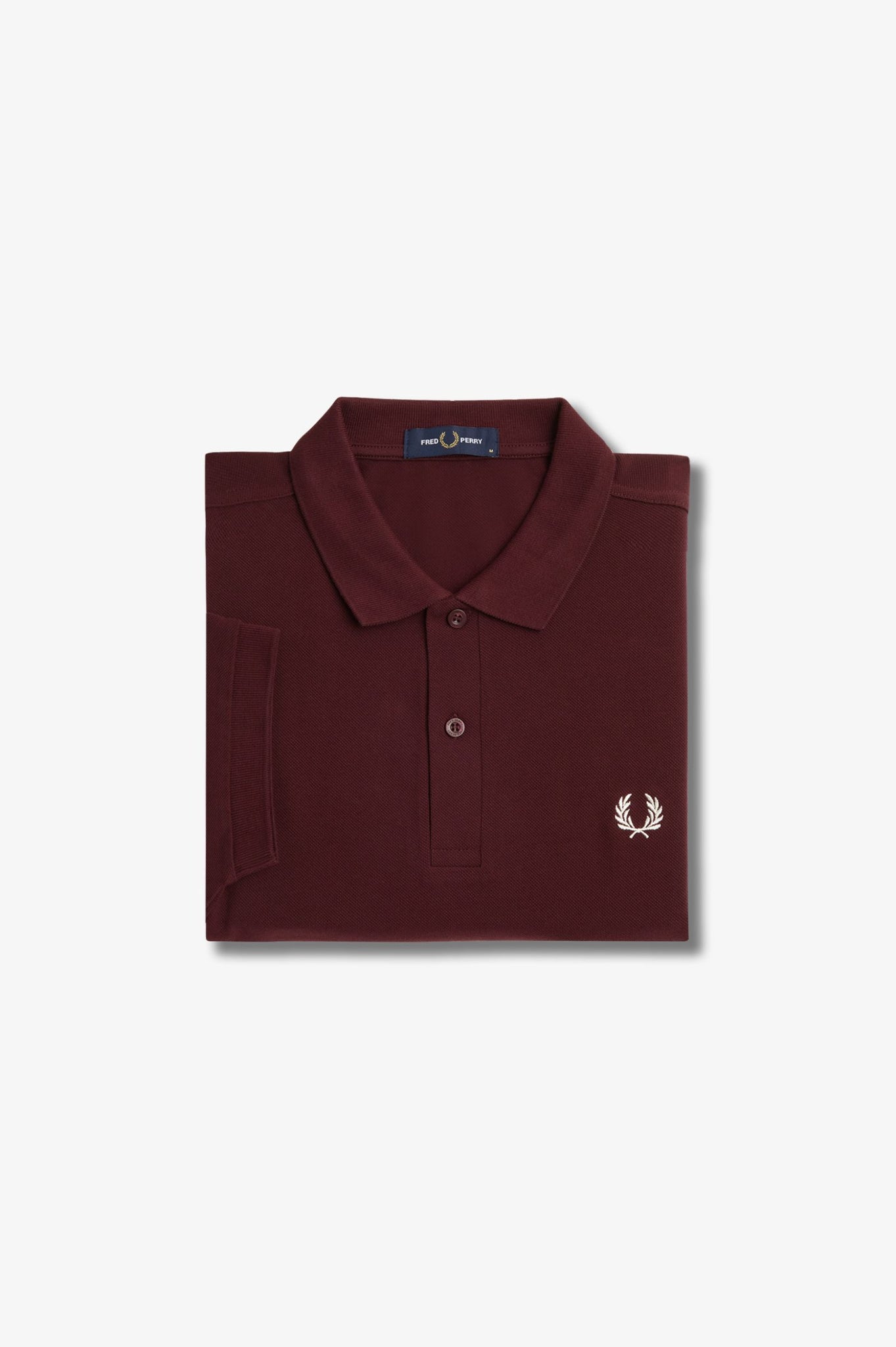 Polo FRED PERRY M6000 Rojo Oscuro / Crudo