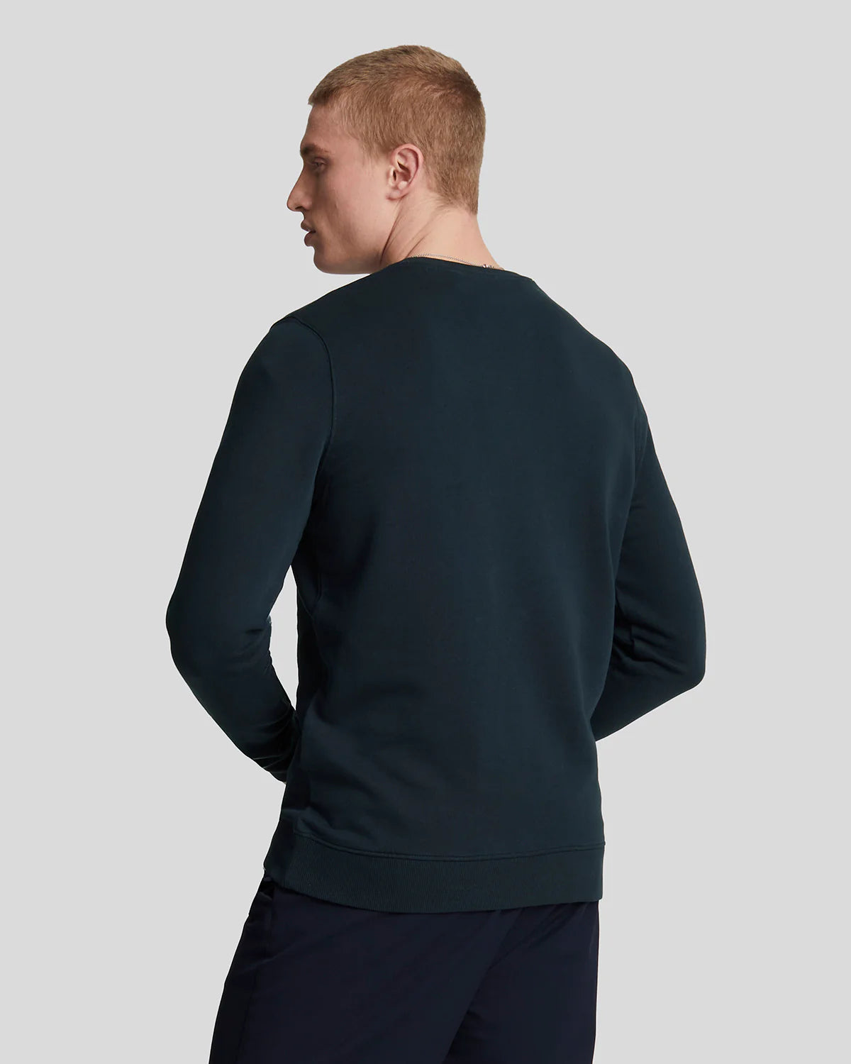 Sudadera Lyle & Scott Dark Navy Tonal Eagle Crew Neck