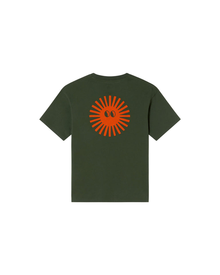 THINKING MU Sol Aaron Bottle Green T-shirt