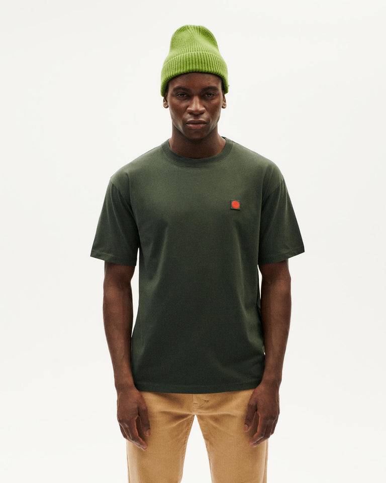 THINKING MU Sol Aaron Bottle Green T-shirt