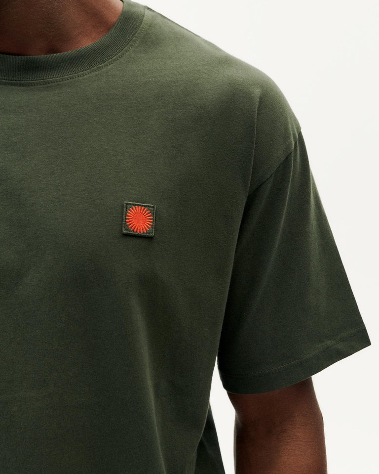 THINKING MU Sol Aaron Bottle Green T-shirt