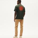 THINKING MU Sol Aaron Bottle Green T-shirt