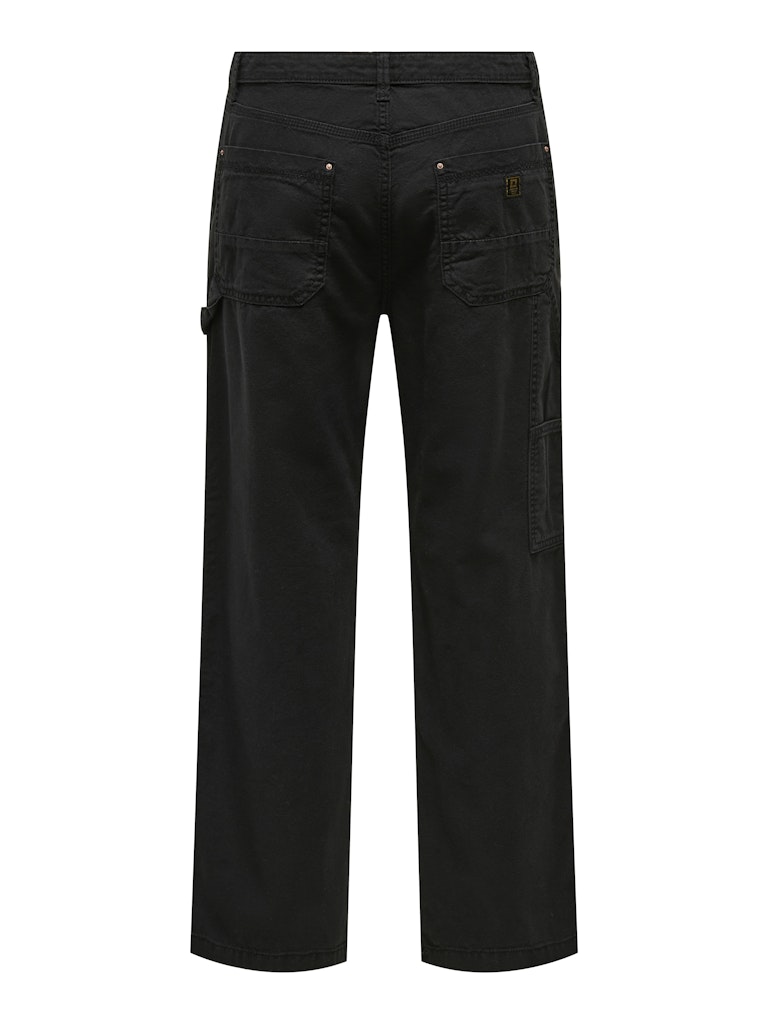 Only&amp;Sons Fade Carpenter Loose Black Pants 