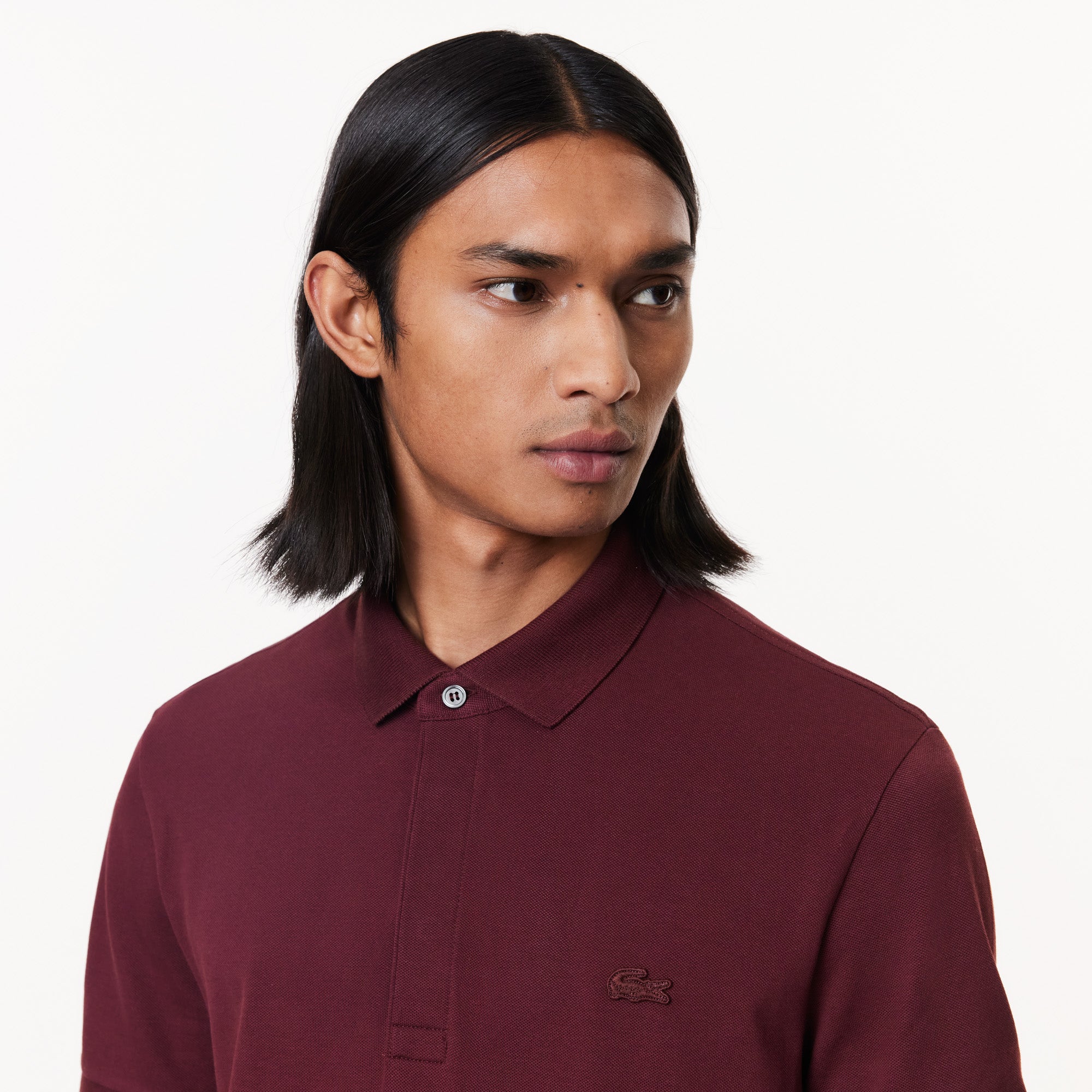 Polo Lacoste Paris Regular Fit Burgund 