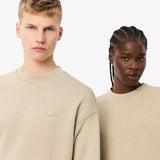 LACOSTE Loose Fit Washed Effect Sweatshirt 