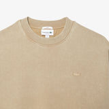 LACOSTE Loose Fit Washed Effect Sweatshirt 