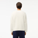 Lacoste Graphic Loose Fit Sweatshirt White