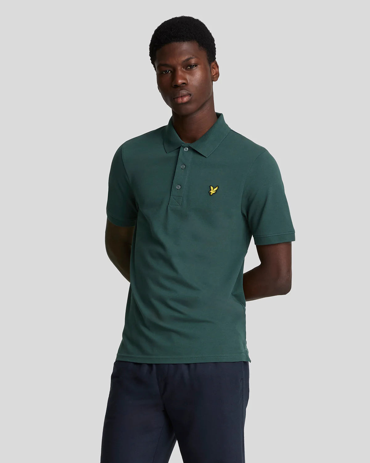 Lyle &amp; Scott Plain Argyle Teal Polo