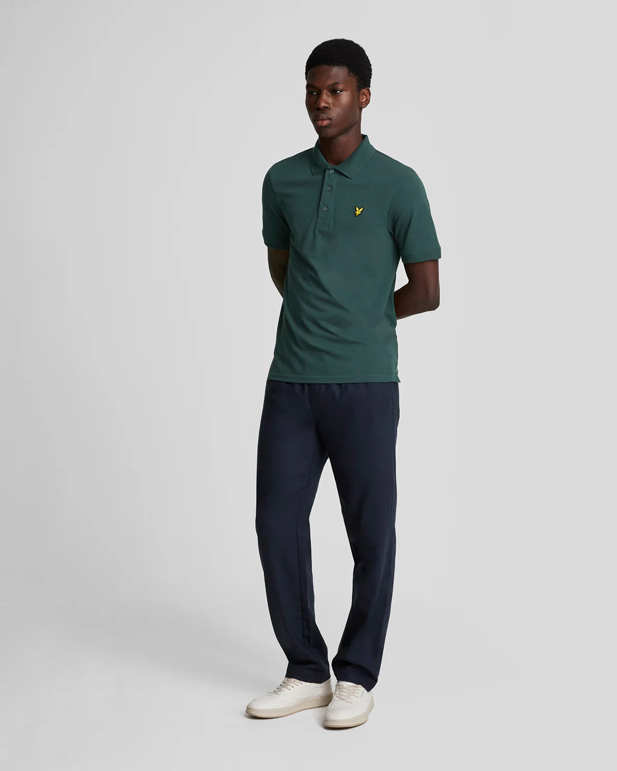 Lyle &amp; Scott Plain Argyle Teal Polo