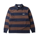 EDMMOND STUDIOS Polo-Sweatshirt „Special Duck Plain Chocolat Navy“.