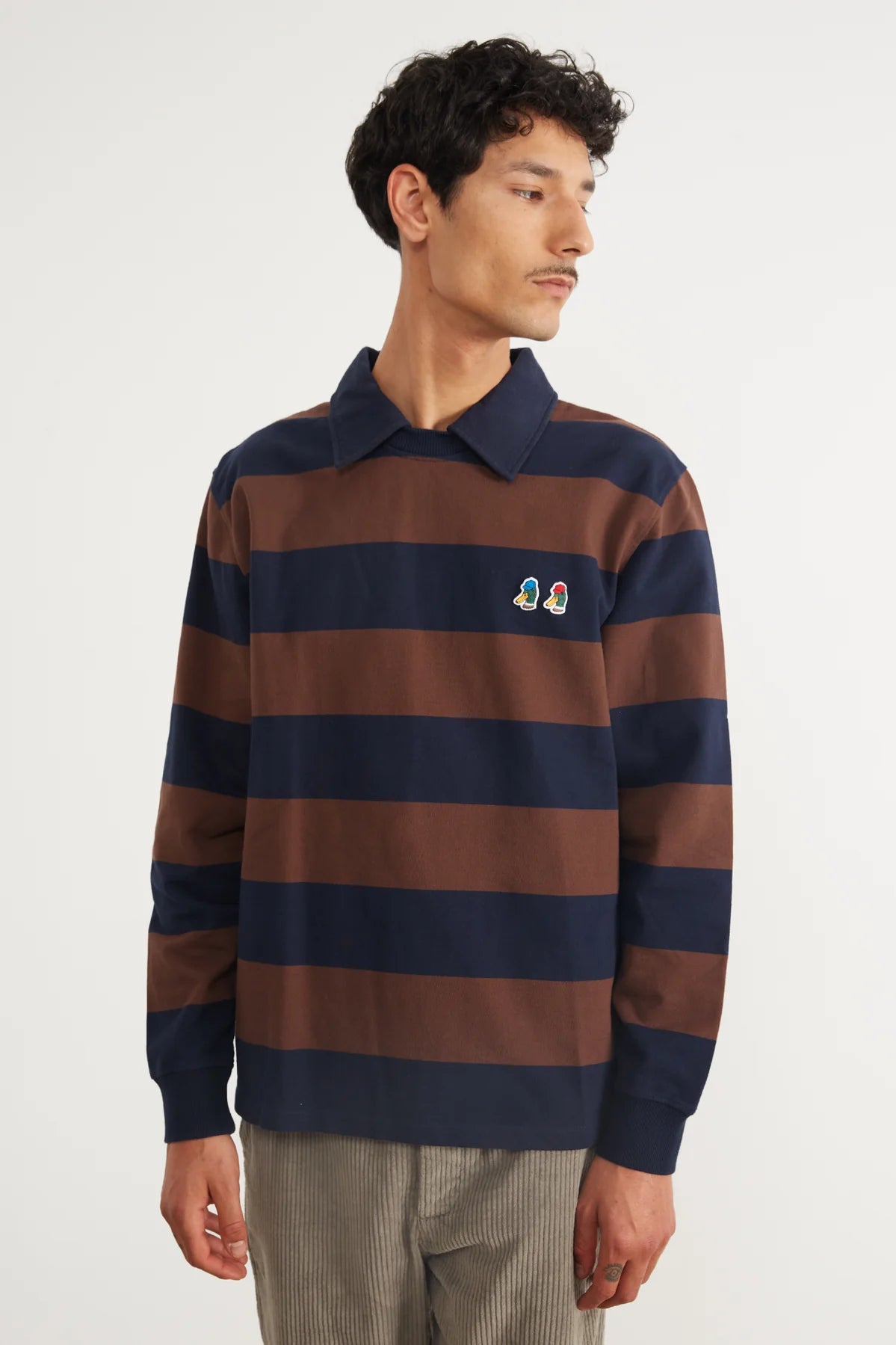 Sudadera Polo EDMMOND STUDIOS Special Duck Plain Chocolat Navy