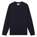 Lyle &amp; Scott Dark Navy Tonal Eagle Crew Neck Sweatshirt