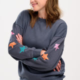 SUGARHILL Eadie Washed Charcoal Sweatshirt