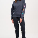 SUGARHILL Eadie Washed Charcoal Sweatshirt