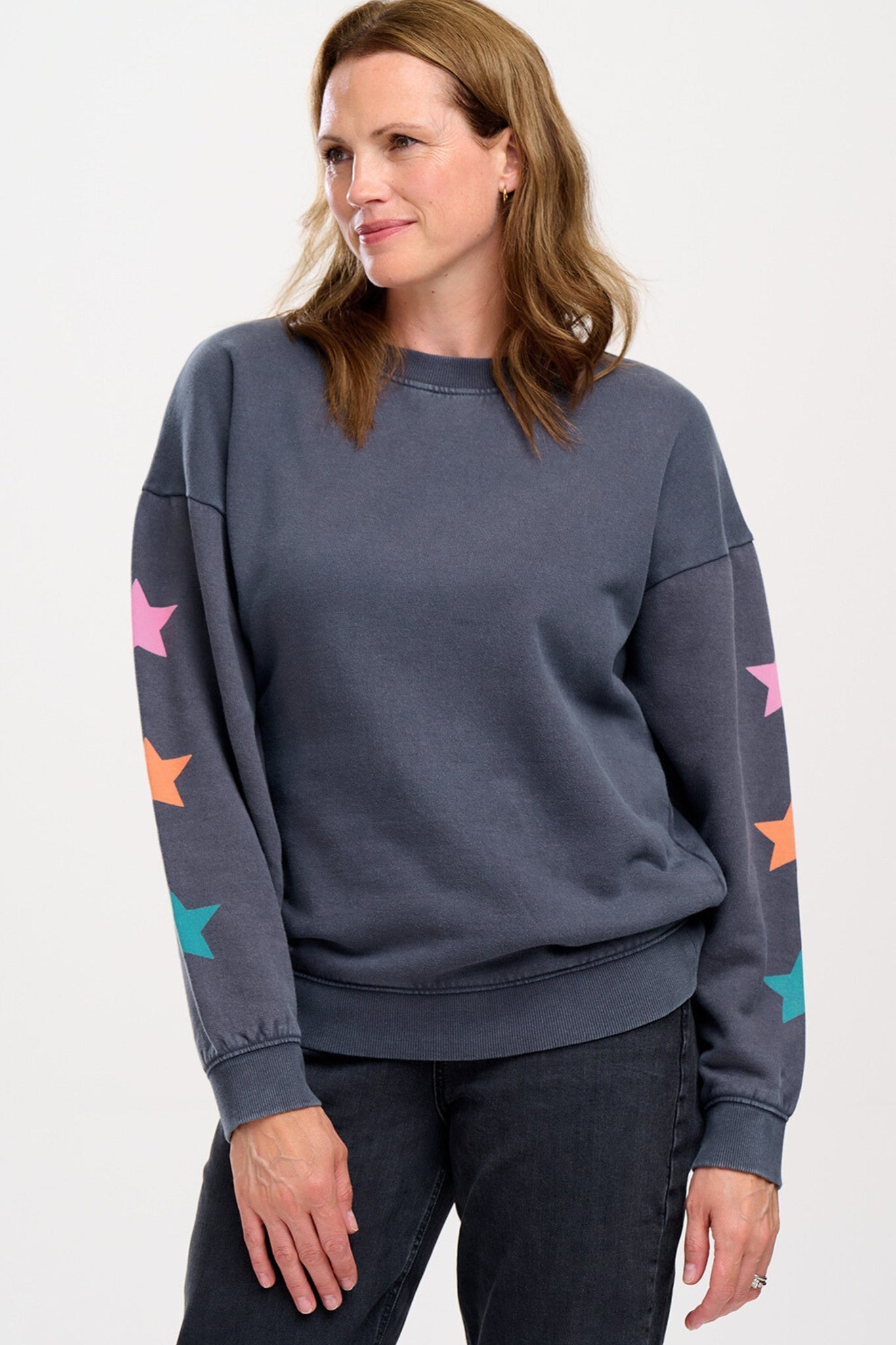 SUGARHILL Eadie Washed Charcoal Sweatshirt