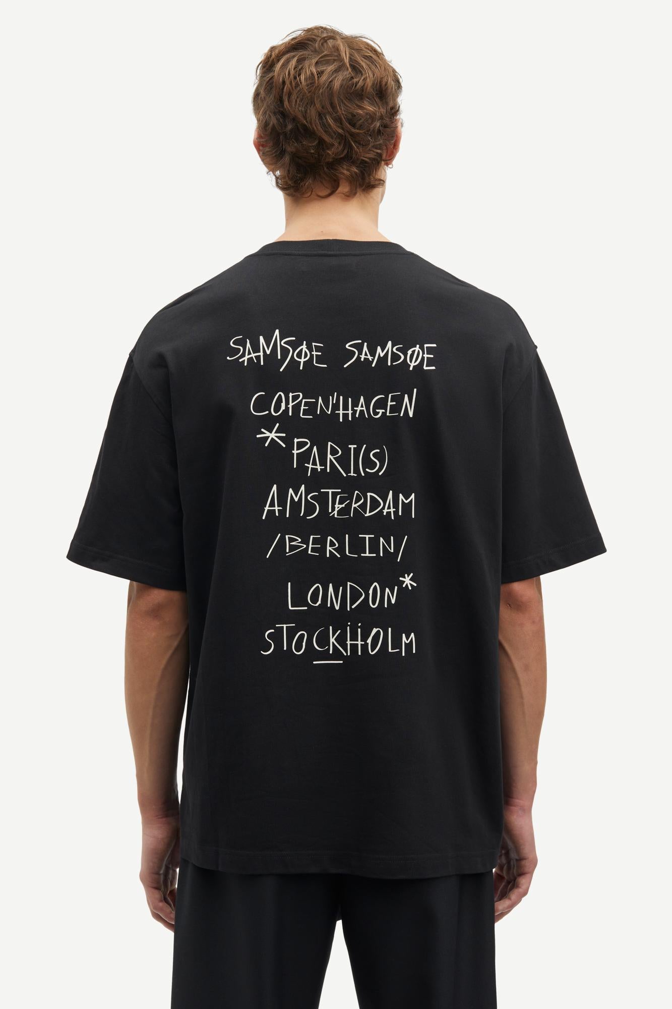 Camiseta SAMSØE Scopenhagen 11725 Copenhagen Black