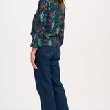 SUGARHILL Hannah Bluse Navy Night Desert