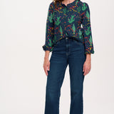 SUGARHILL Hannah Blouse Navy Night Desert