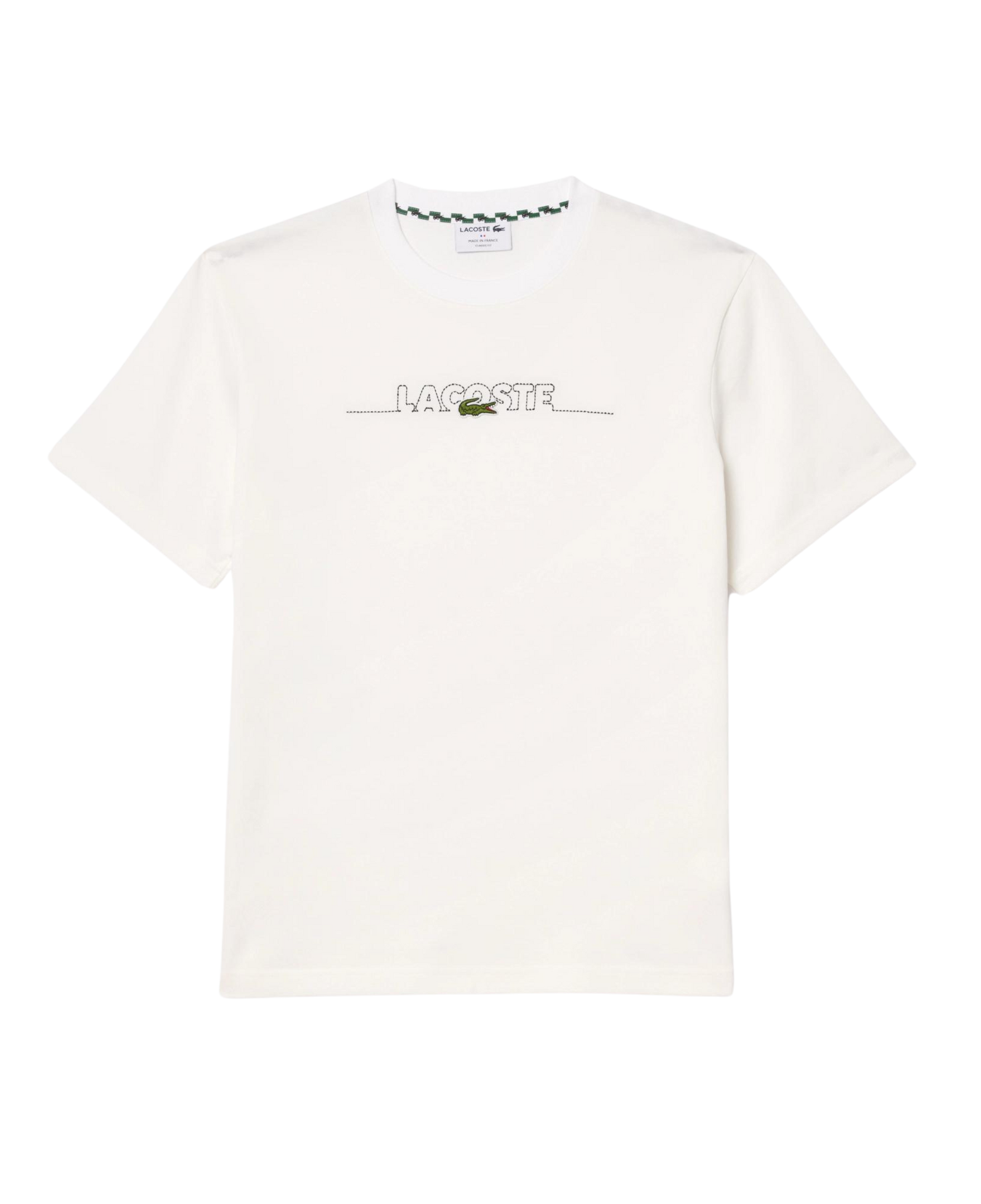 Camiseta LACOSTE Bordada de Fabricación Francesa