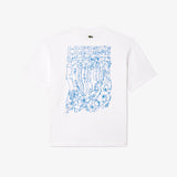 LACOSTE Floral Print Loose Fit T-shirt