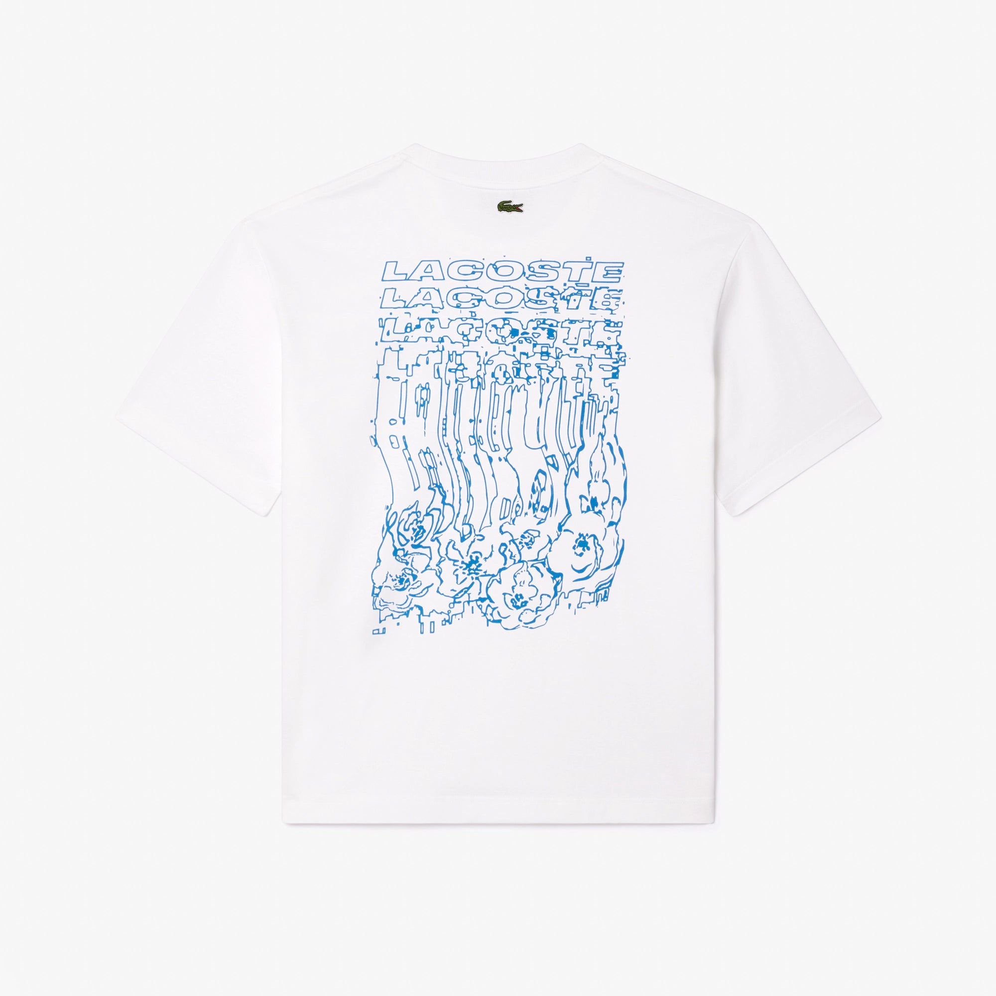 LACOSTE Floral Print Loose Fit T-shirt