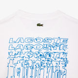 LACOSTE Loose Fit T-Shirt mit Blumendruck