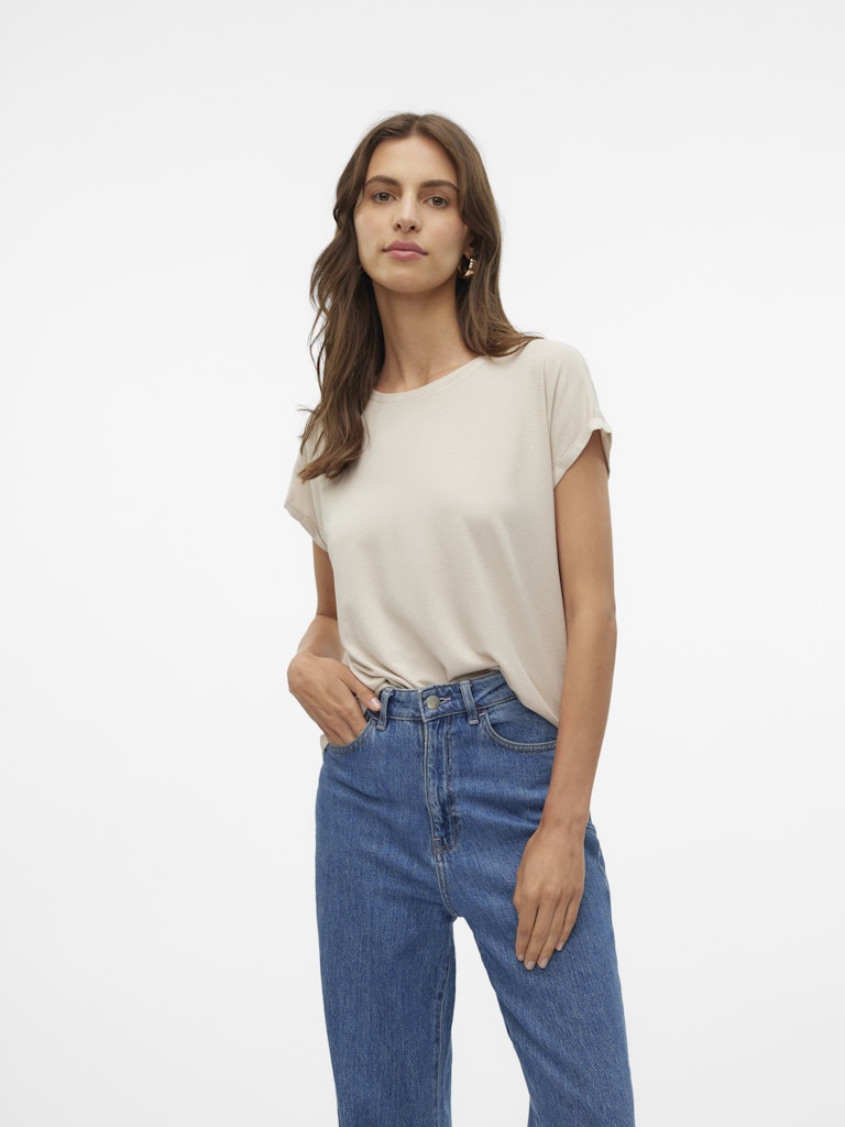 Vero Moda Lava Glitter Oatmeal T-Shirt