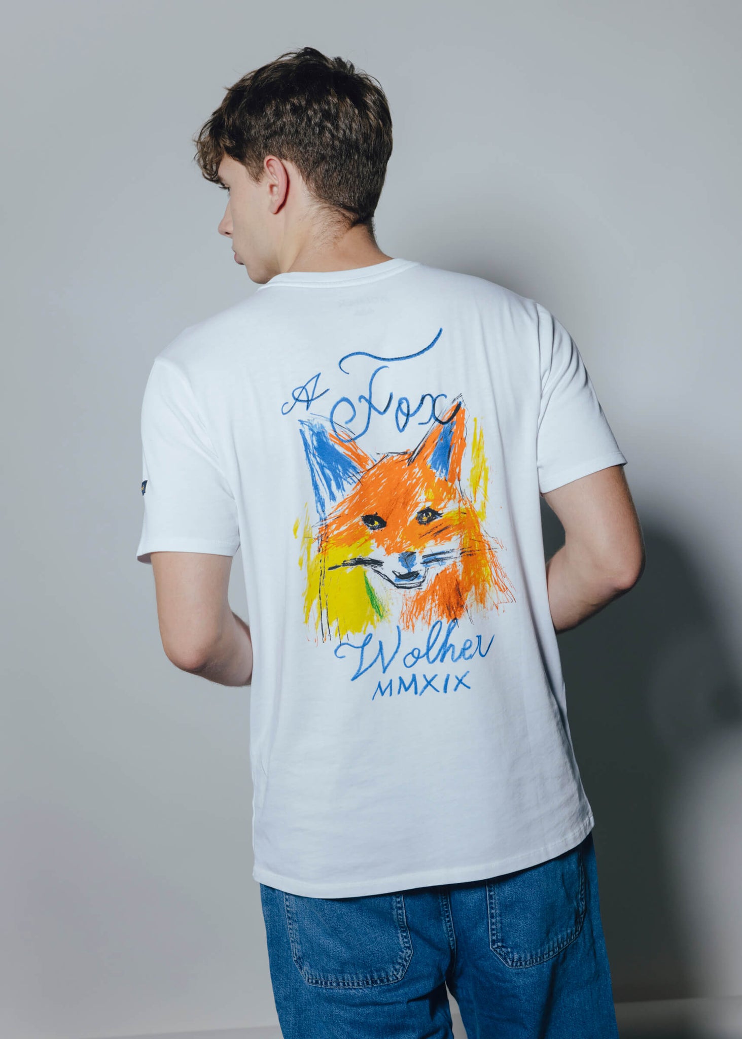 WOLHER Fox Weißes T-Shirt 