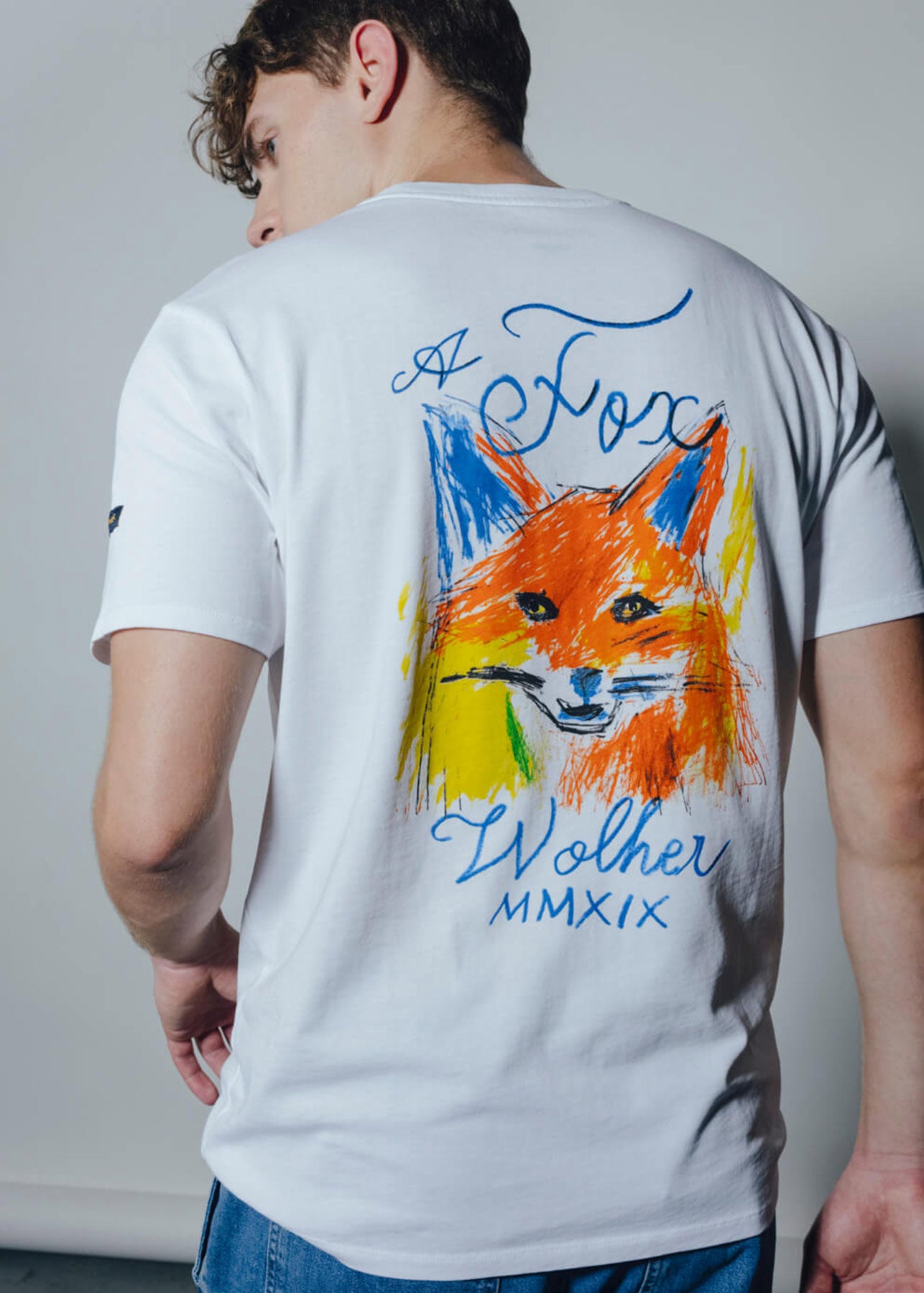 WOLHER Fox Weißes T-Shirt 