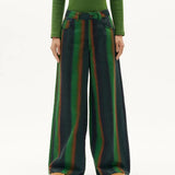 THINKING MU Swamp Hedda Green Pants