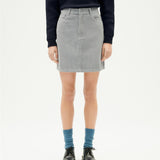 THINKING MU Corduroy Marsha Grey Skirt