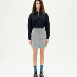 THINKING MU Corduroy Marsha Grey Skirt