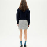 THINKING MU Corduroy Marsha Grey Skirt