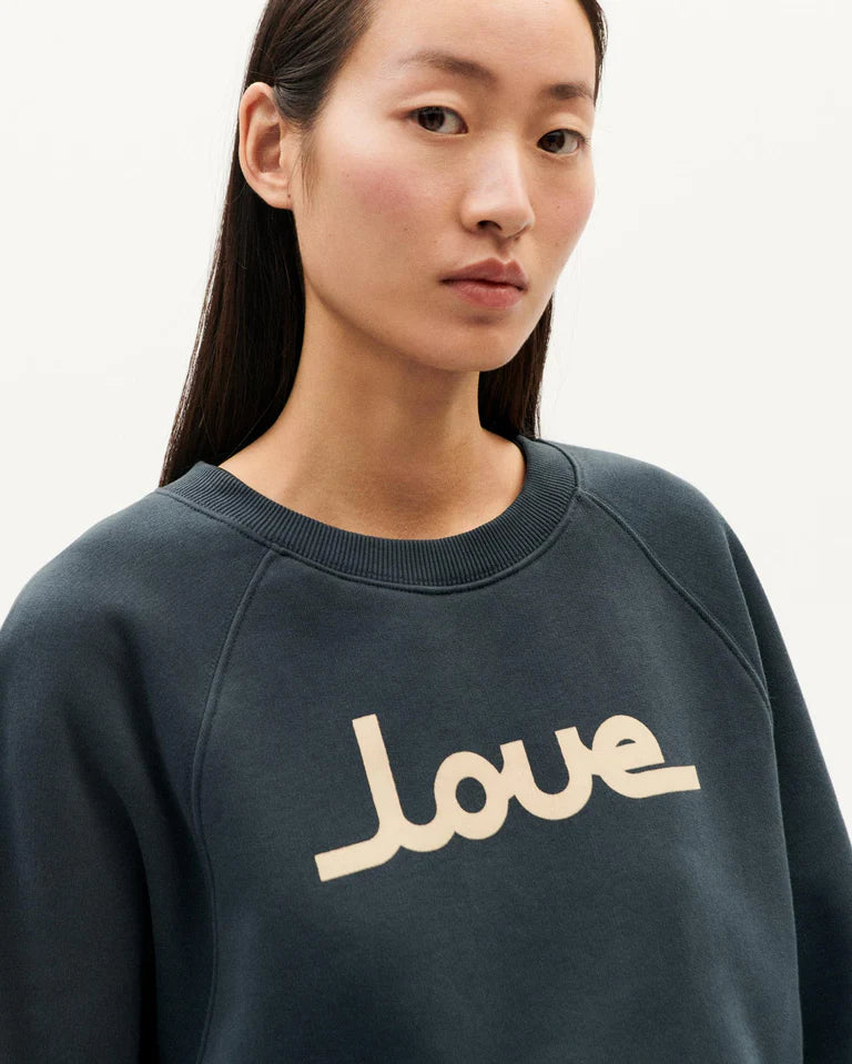 Thinking Mu Graphite Love Bonnie Sweatshirt