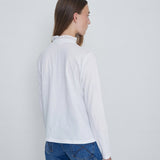 YERSE Chantal Mao Neck T-Shirt